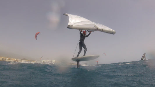 Wing foiling lessons with surf to Summit