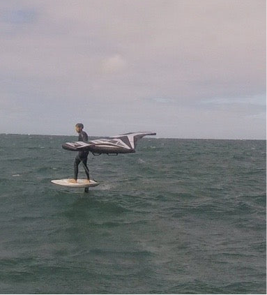 Surf to Summit Wing Foil down wind adventure