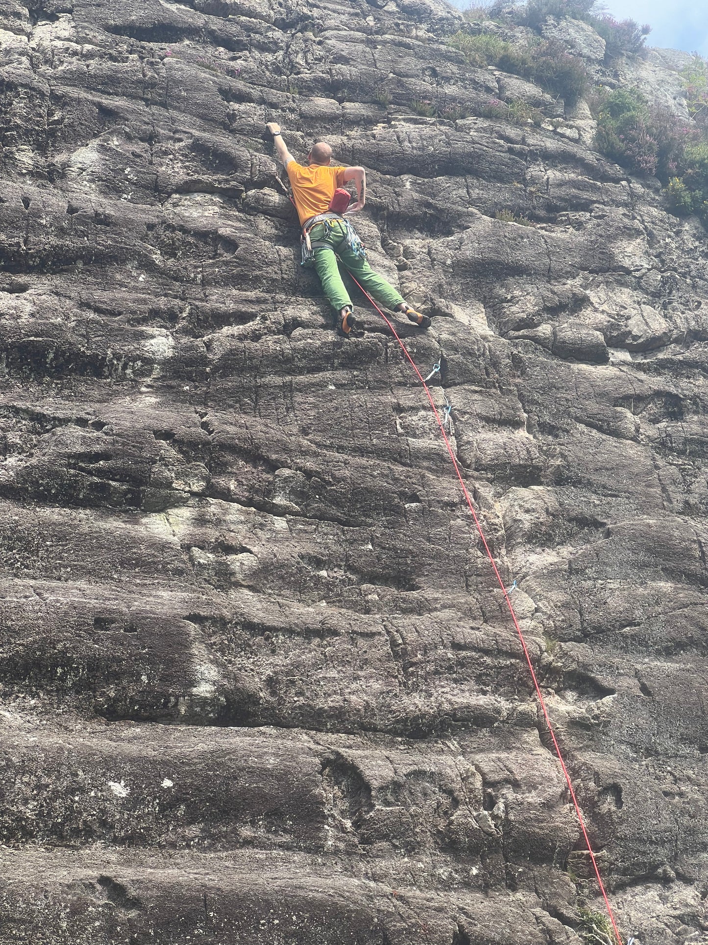 1 on 1 climbing coaching outdoors. (6 hours)