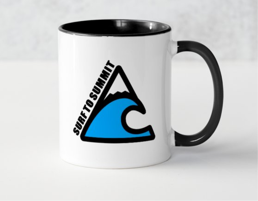 Surf To Summit Mug Featuring Alvin Lanch and Salty Barrels