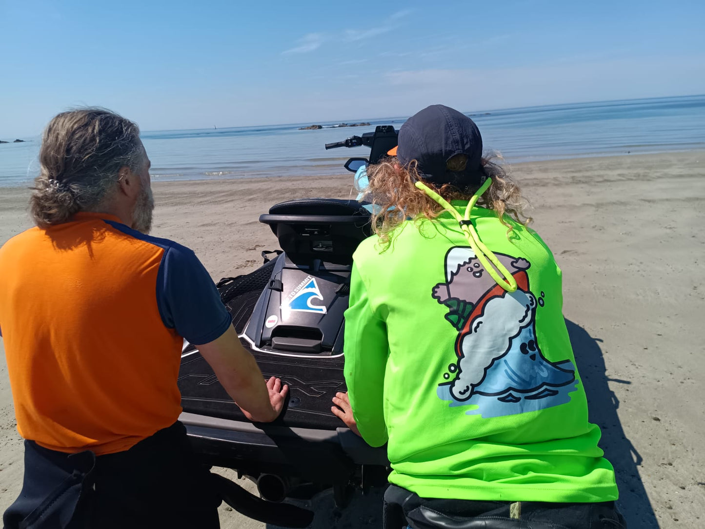 Safe to Summit launching jet ski rescue craft for day of tow foiling