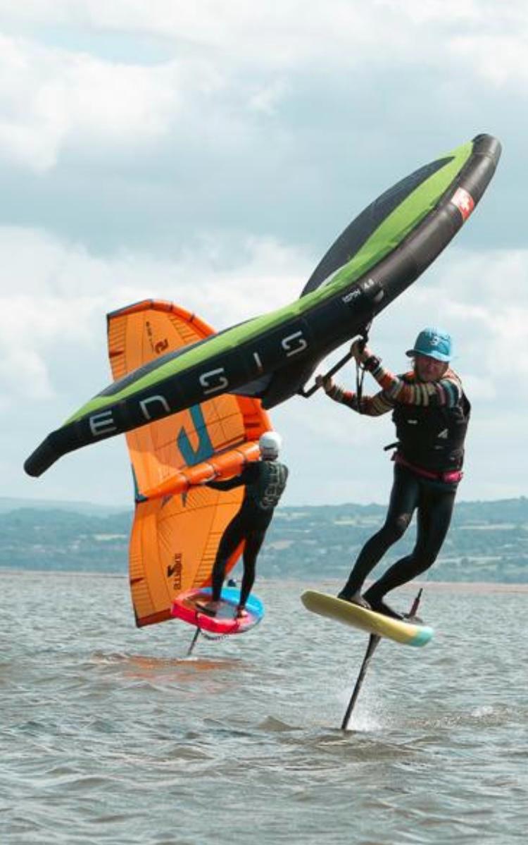 Surf Summit student learning how to tack 