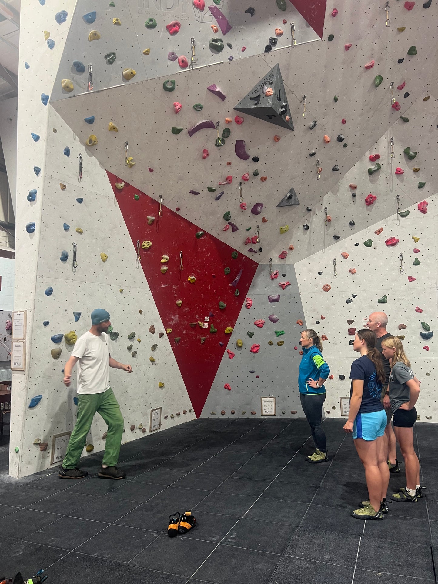Learn to Belay and Abseil Indoors Indi Climbing Wall Anglesey