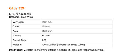 Glide 999 Front Wing