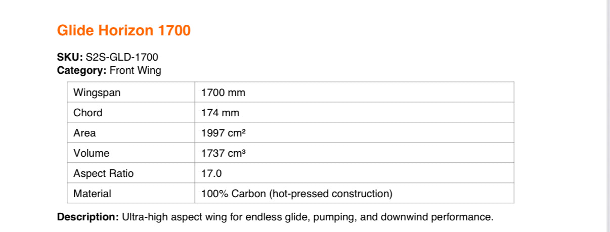 Glide Horizon 1700