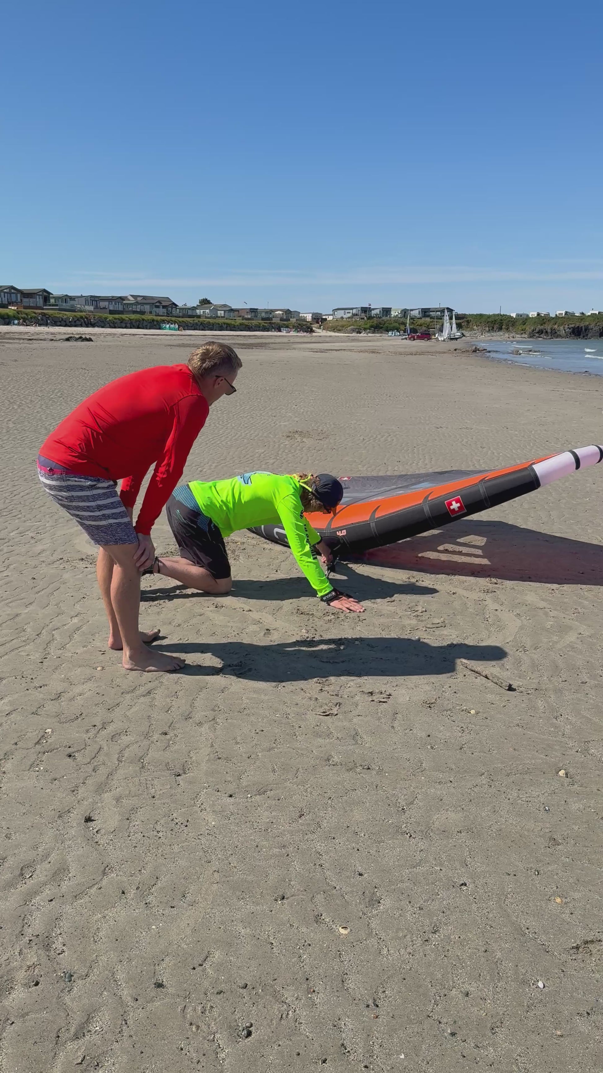 Surf to Summit instructor demonstrating board start on dry land North Wale