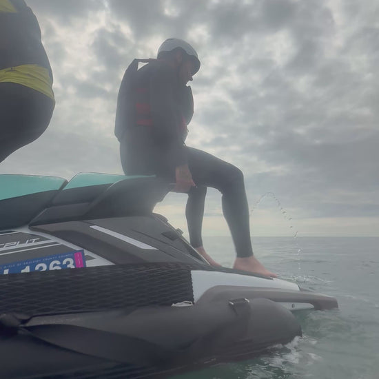 Boys toys backflips, front flips jet skis